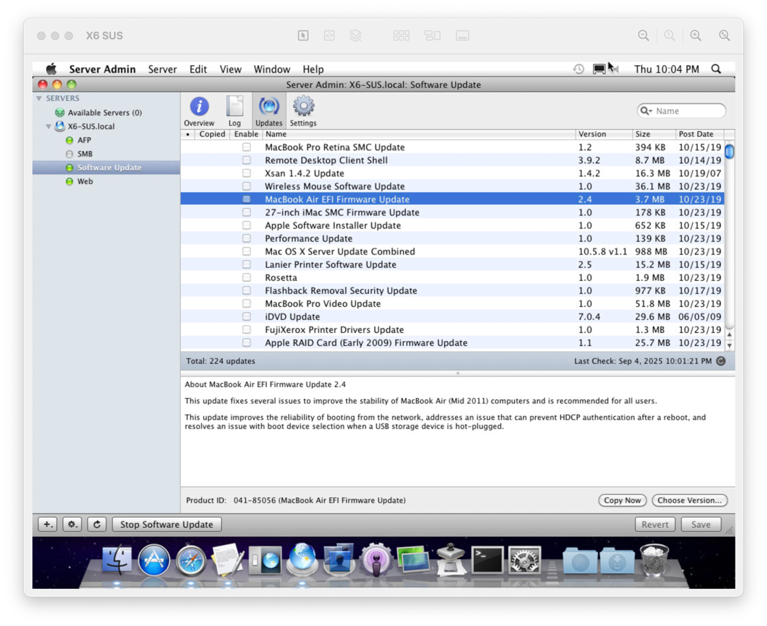 Retro Software Update Server
