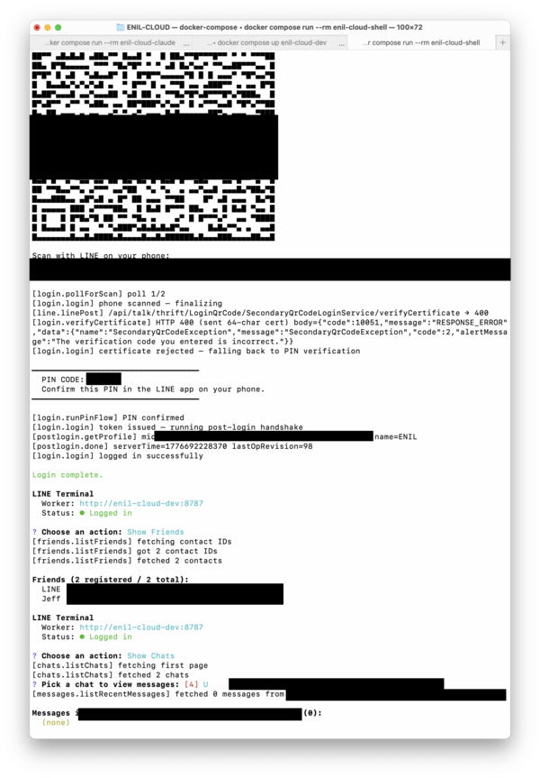 ENIL command-line proof of concept